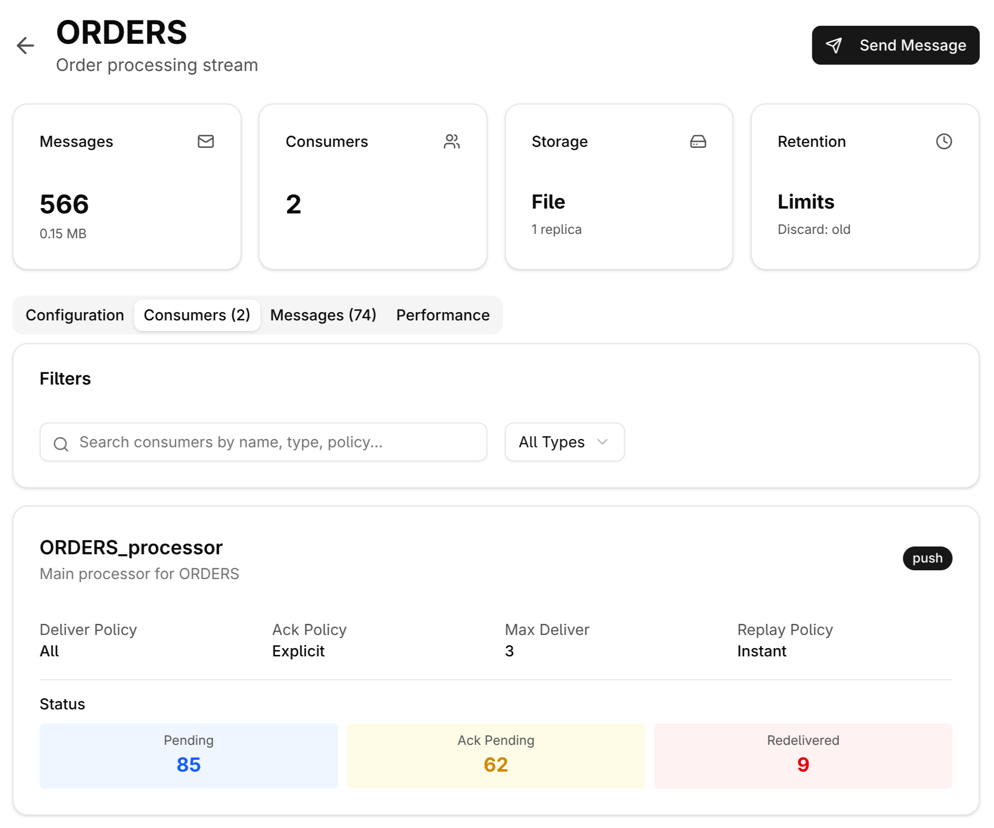 Stream & Consumer Monitoring